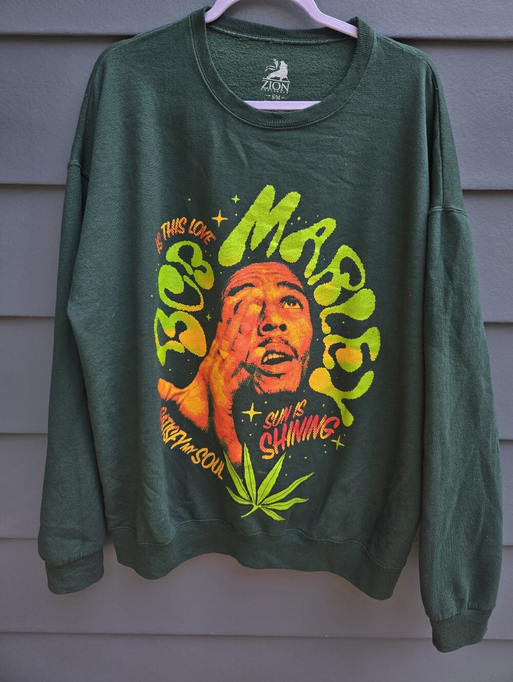 Bob Marley Urban Outfitters Zion Crewneck S/M Euc